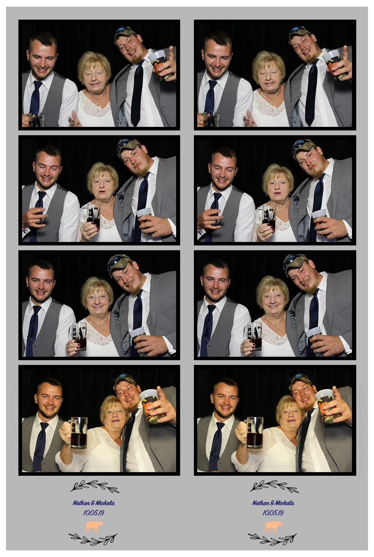 Michala Binkly & Nathan Hall Wedding Reception | View more photos from the event at gallery.photoboothcincy.com/u/PhotoBoothCincy/Michala-Binkly-Nathan-Hall-Wedding-Reception